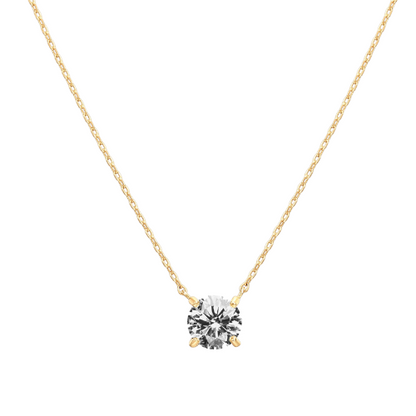 SOLITAIRE NECKLACE | GOLD