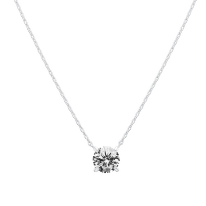 SOLITAIRE NECKLACE | SILVER
