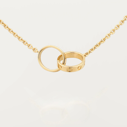 ETERNITY RING NECKLACE | GOLD