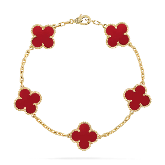 CLOVER LEAF BRACELET | RUBY