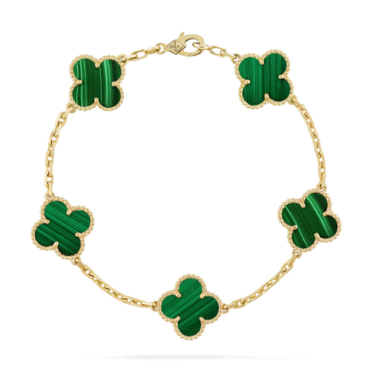 CLOVER LEAF BRACELET | EMERALD