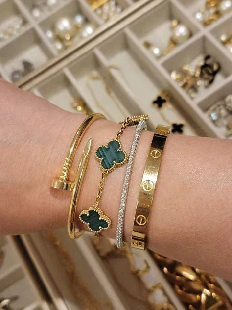 CLOVER LEAF BRACELET | EMERALD