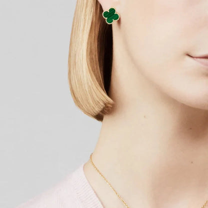 CLOVER LEAF EARRINGS | EMERALD