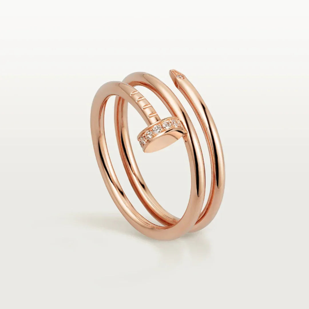 DOUBLE NAIL RING | ROSE GOLD