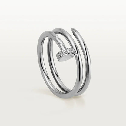 DOUBLE NAIL RING | SILVER
