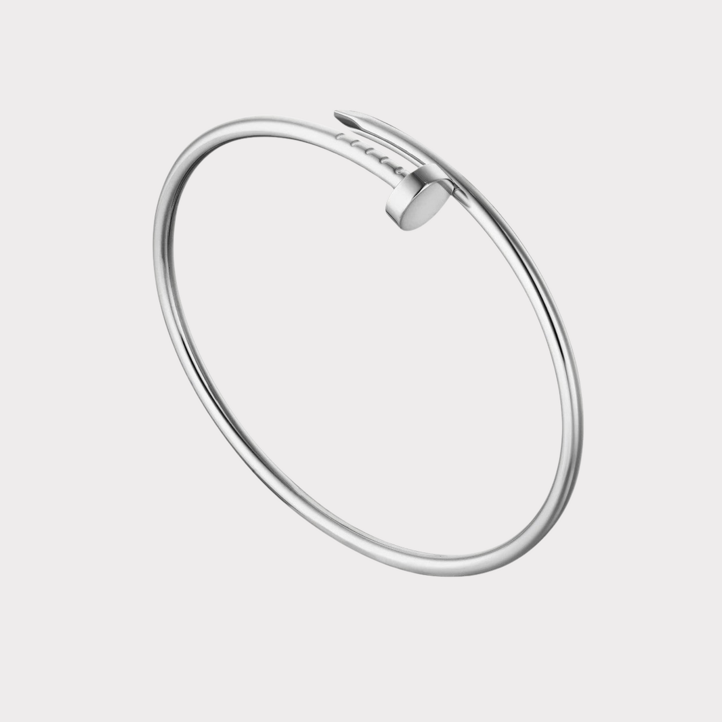 NAIL BRACELET THIN | SILVER