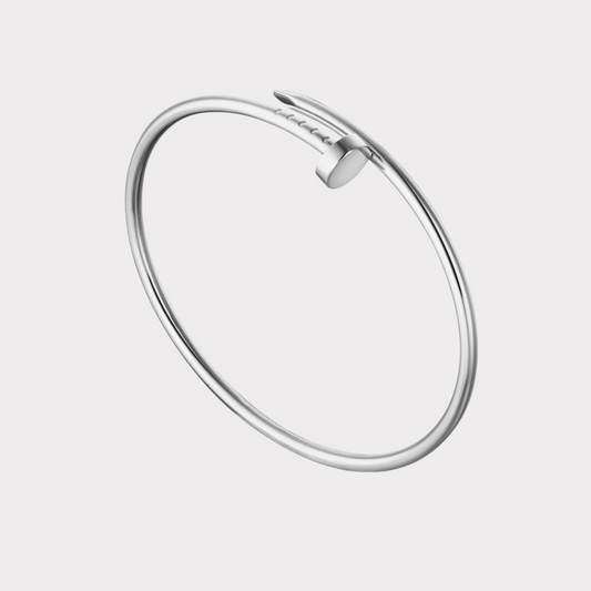NAIL BRACELET THIN | SILVER