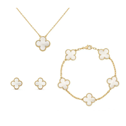 GOLD WHITE LUXE | CLOVER SET