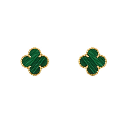 CLOVER LEAF EARRINGS | EMERALD