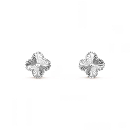 CLOVER LEAF EARRINGS | SILVER