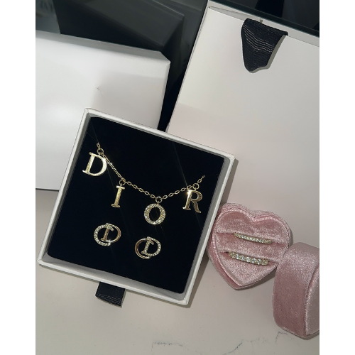 DC SET EARRINGS + NECKLACE | GOLD