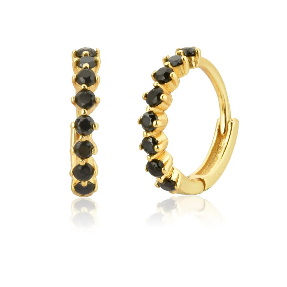EARRINGS LE CHIC | GOLD ONYX