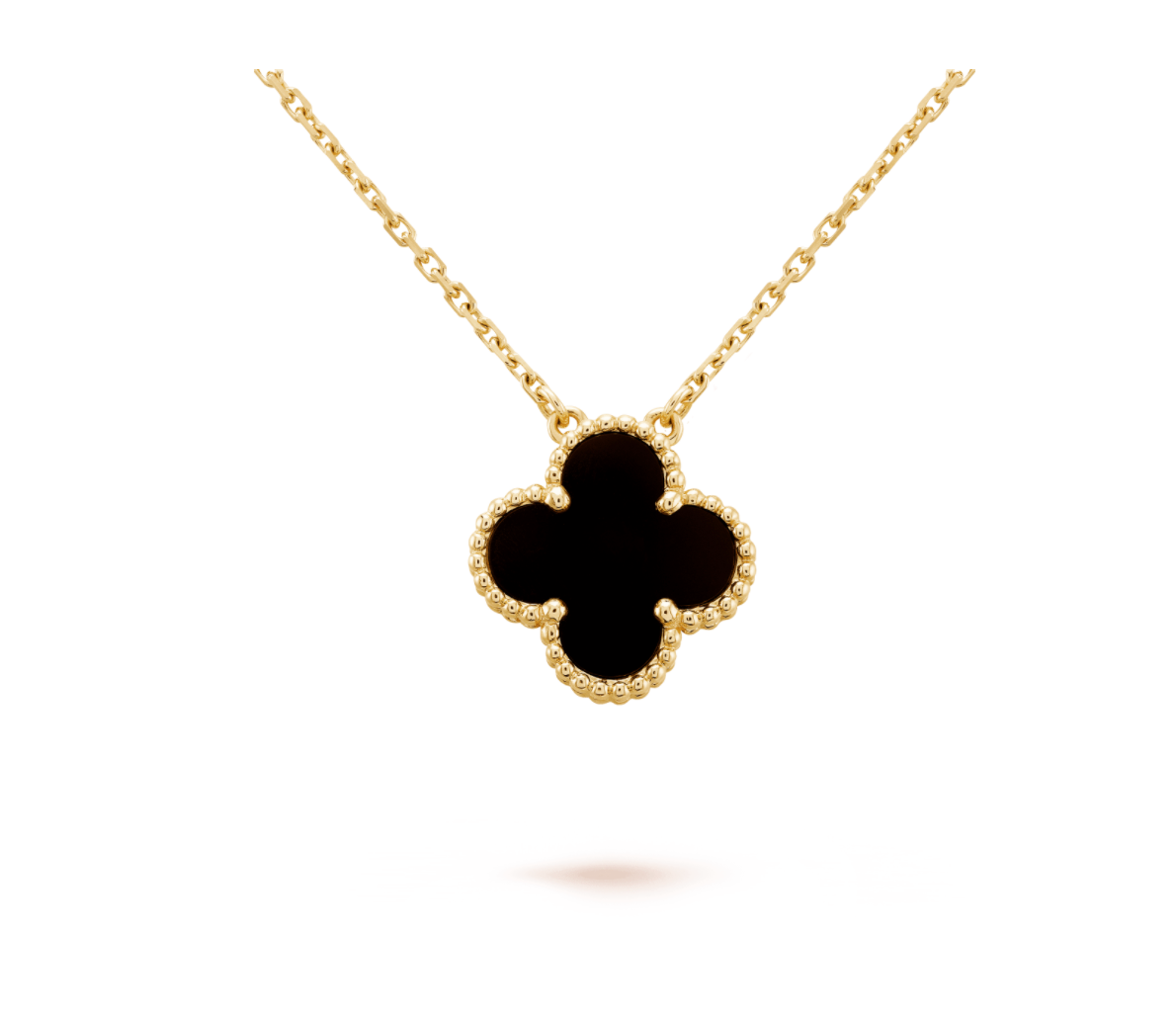 CLOVER LEAF NECKLACE | ONYX
