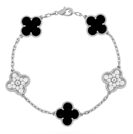 DELUXE CLOVER BRACELET | ONYX