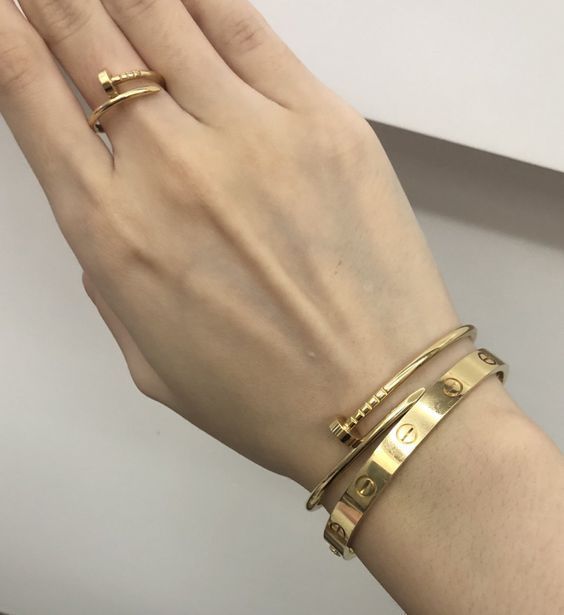 NAIL BRACELET THIN | ROSE GOLD