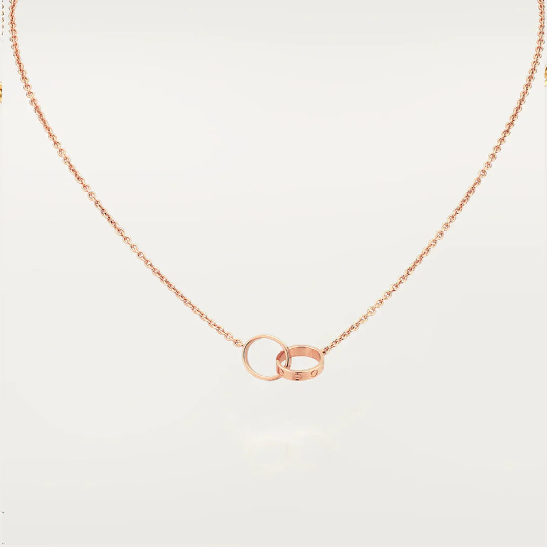 ETERNITY RING NECKLACE | ROSE GOLD